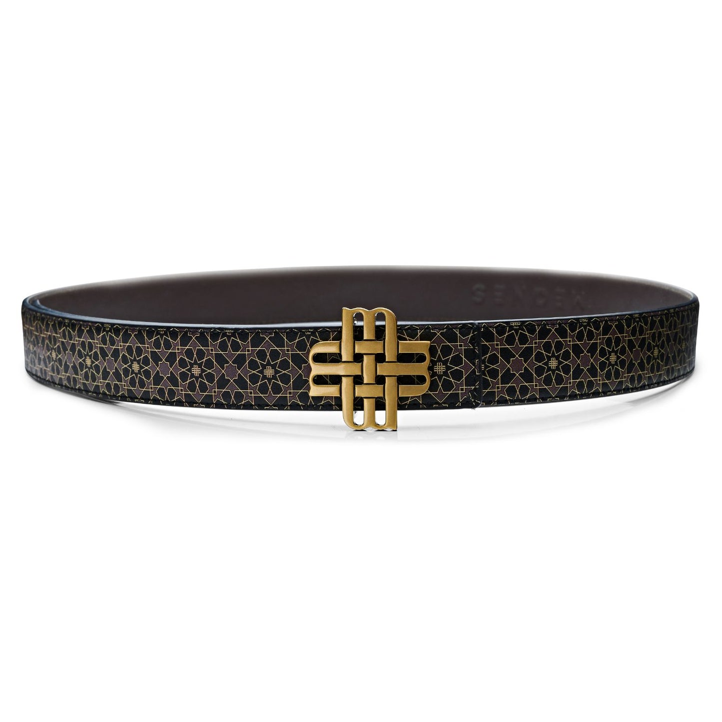 Ceinture Meqnes 32mm Réversible - "Mosaïque de Meknès" - Edition Limitée