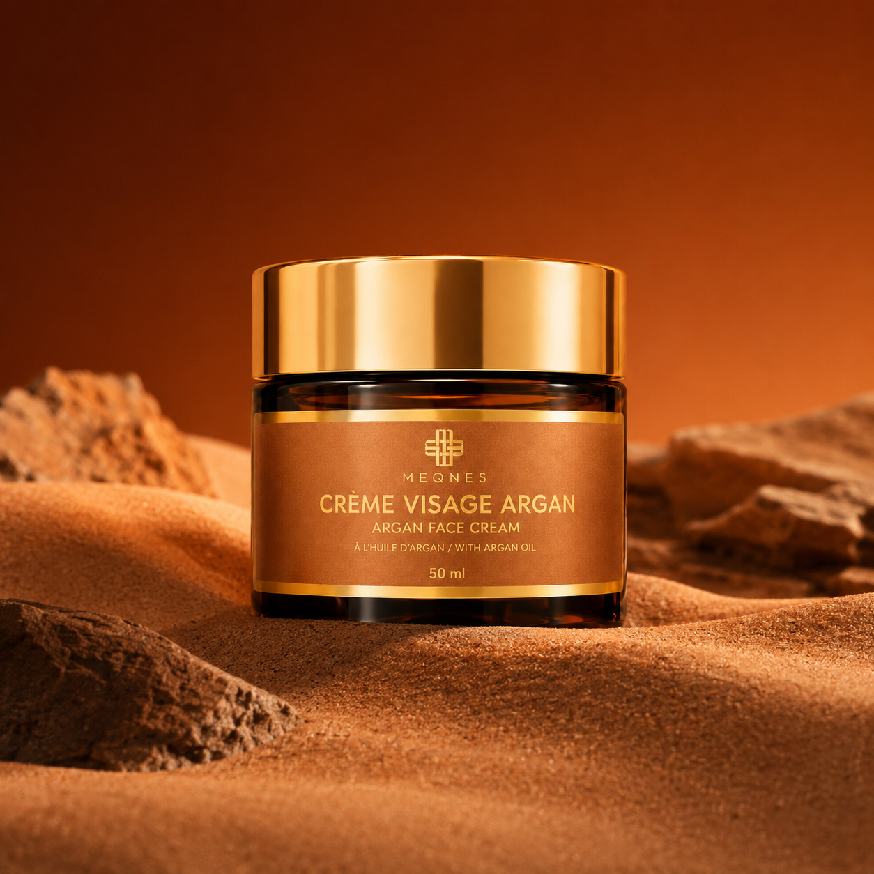 Crème Visage à l'Argan ✦ Anti-Âge & Éclat