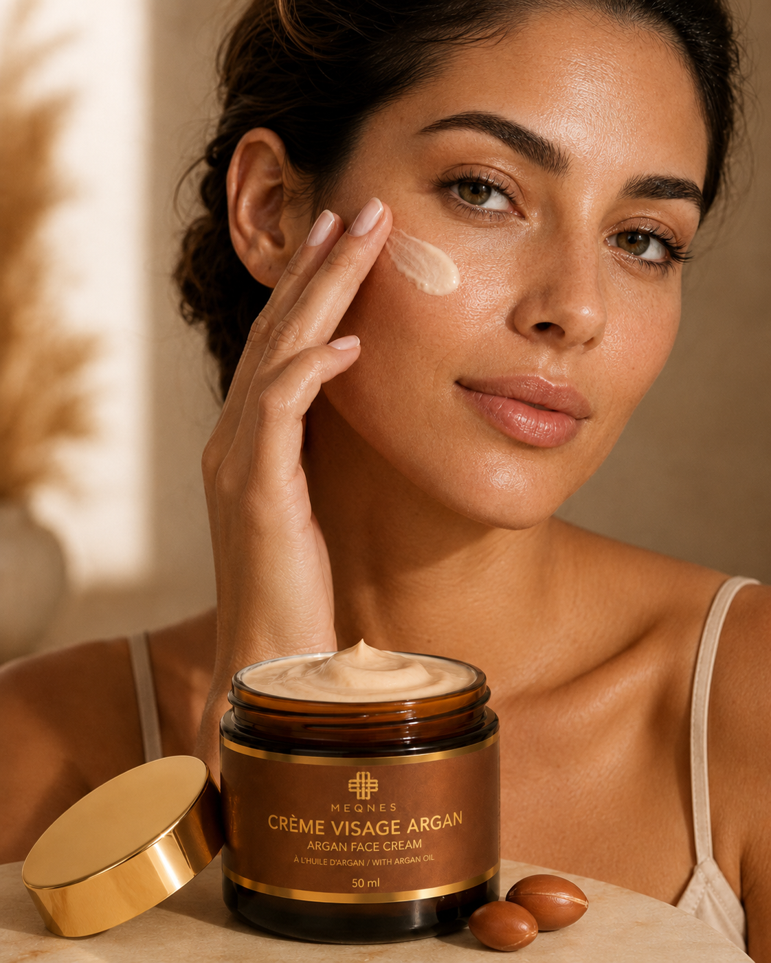 Crème Visage à l'Argan ✦ Anti-Âge & Éclat